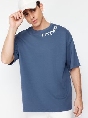 Oversize тениска с принт Trendyol