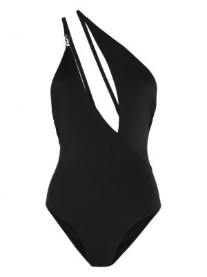 Asimetrični kupaći kostim Karl Lagerfeld crna