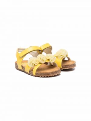 Sandali a fiori a punta appuntita con punta aperta Il Gufo giallo