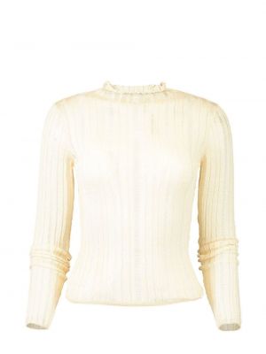 Obrabljen pulover Cult Gaia bela