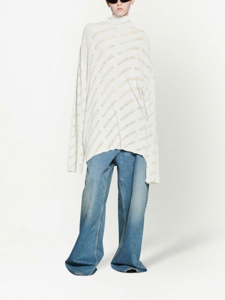Sweter z nadrukiem Balenciaga
