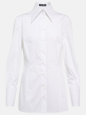 Bavlněná košile Dolce&gabbana bílá