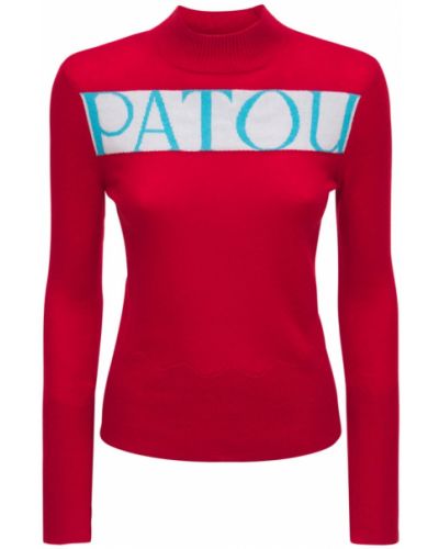 T-shirt maglia Patou, rosso