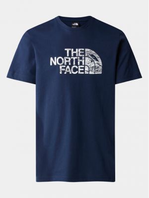 Marškinėliai The North Face mėlyna