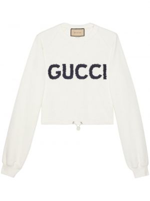 Puuvillased tikitud dressipluus Gucci