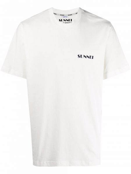 Camiseta con estampado Sunnei blanco