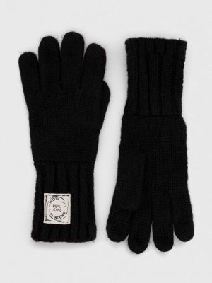 Černé rukavice Pepe Jeans