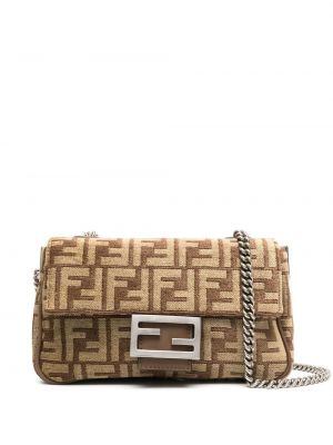 Baguette taske Fendi brun