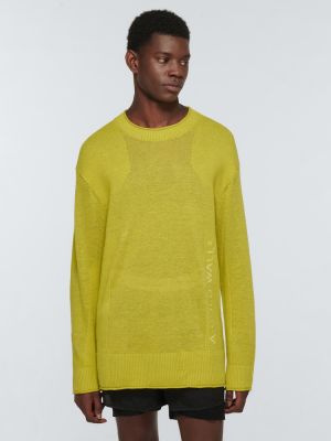 Pull en lin A-cold-wall* jaune