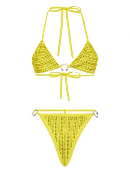 Bikini s kristalima Philipp Plein žuta
