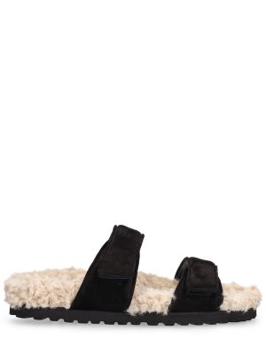 Pantofi din piele de căprioară Gia Borghini negru