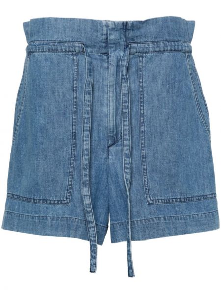 Puuvilla shortsit Marant Etoile sininen