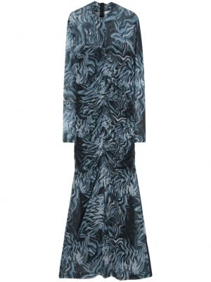 Drapované midi šaty Gestuz modré