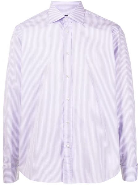 Camisa a rayas Canali violeta