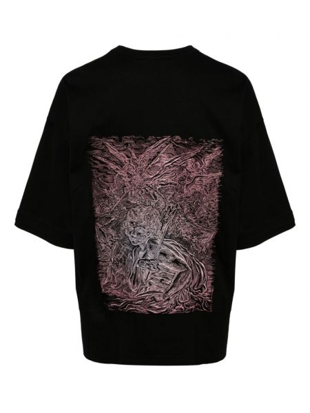 T-shirt aus baumwoll mit print Songzio schwarz