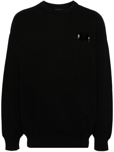 Βαμβακερός πουλόβερ Balenciaga μαύρο