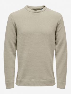 Sweter Only & Sons beżowy