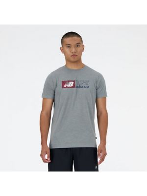 T-shirt de sport New Balance gris