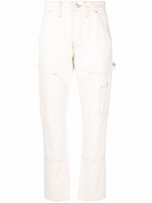 Pantalon droit avec poches Frame blanc