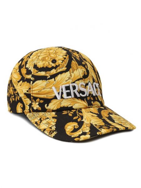 Хлопковая кепка Versace желтая