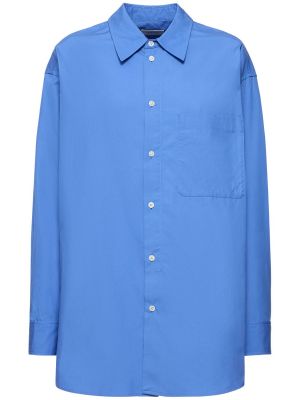 Koszula bawełniana Lemaire niebieska