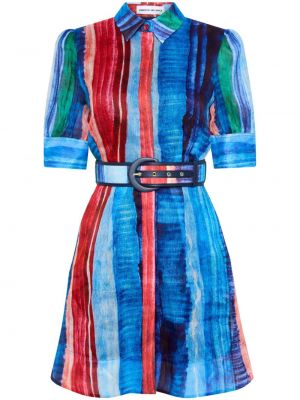 Ριγέ φόρεμα με σχέδιο Rebecca Vallance μπλε