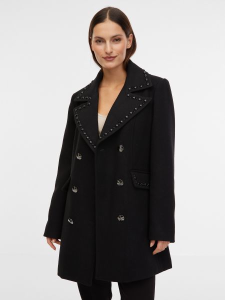 Vlnený kabát Orsay čierna