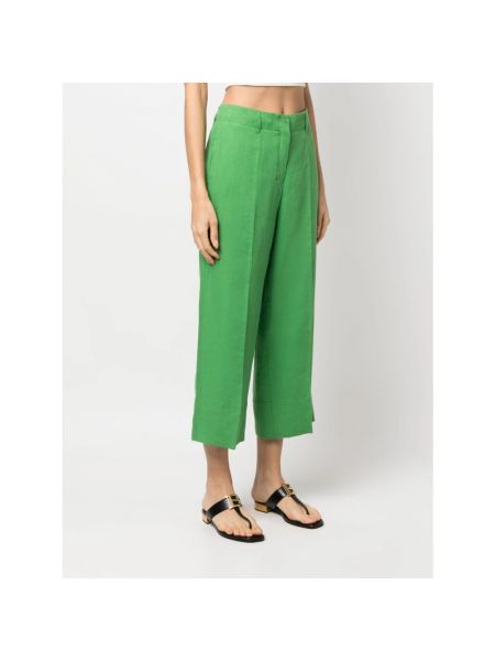 Pantalones cortos de lino Max Mara verde