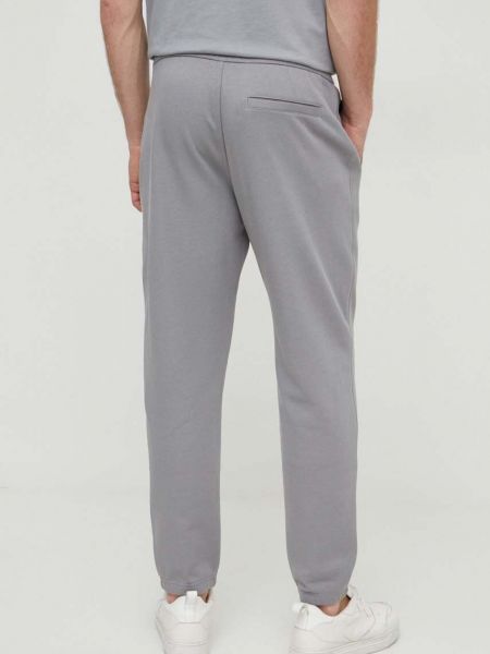 Bavlněné sportovní kalhoty Armani Exchange šedé