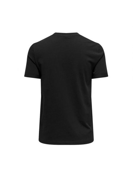 Camiseta de algodón casual Only negro