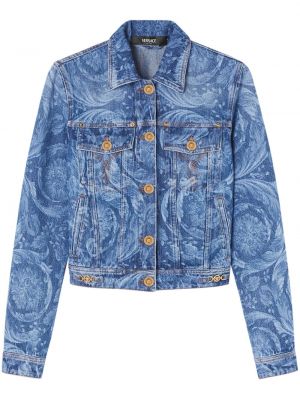 Traper jakna s printom Versace plava