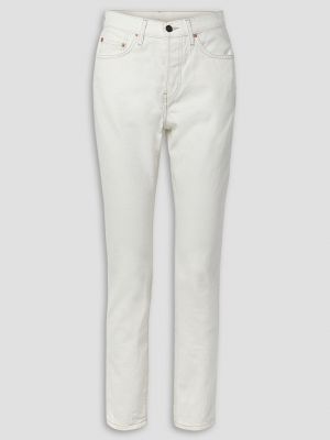 Прямые джинсы с высокой талией Wardrobe.nyc белые