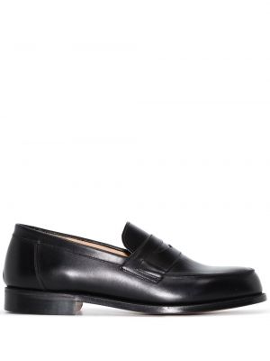 Skinn loafers Grenson svart