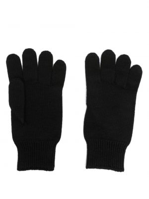 Volnene rokavice Versace črna