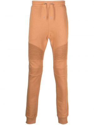 Pantalon de joggings à imprimé Balmain marron