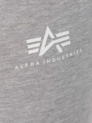 Melanžové legíny Alpha Industries černé