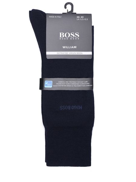 Шерстяные носки Boss синие