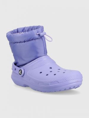 Дутики Crocs фиолетовые