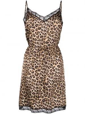 Leopard trykt sateng dress Twinset