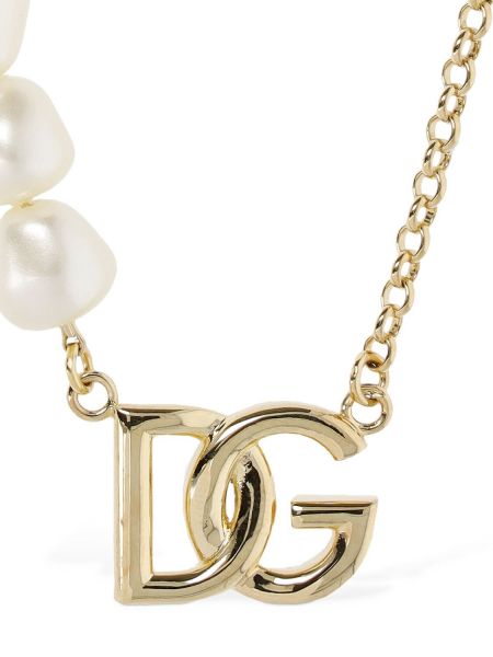 Colier cu perle cu perle Dolce & Gabbana auriu