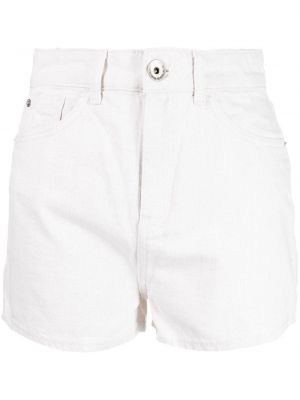 Kratke jeans hlače Emporio Armani bela