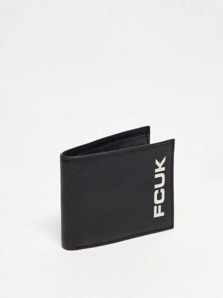 Кожаный кошелек French Connection черный