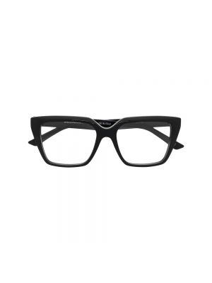 Przezroczyste okulary przeciwsłoneczne Balenciaga czarne
