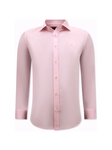 Business slim fit satin hemd Gentile Bellini pink