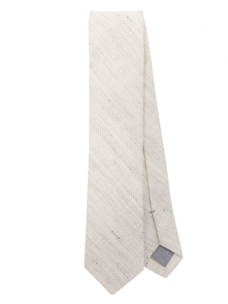 Béžová kostkovaná kravata Eleventy