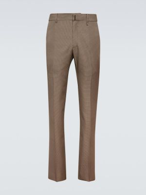 Pantaloni clasici slim fit Givenchy maro