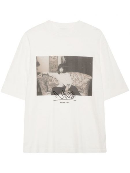 Kokvilnas t-krekls ar apdruku Anine Bing