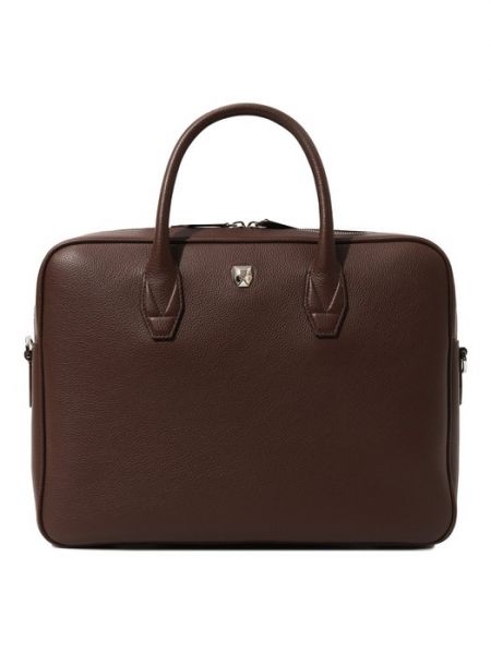 Кожаная сумка для ноутбука Rubeus Milano коричневая