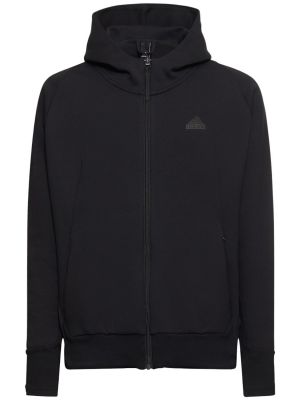 Bluza z kapturem na zamek Adidas Performance czarna