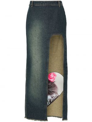 Traper suknja s printom Cannari Concept plava